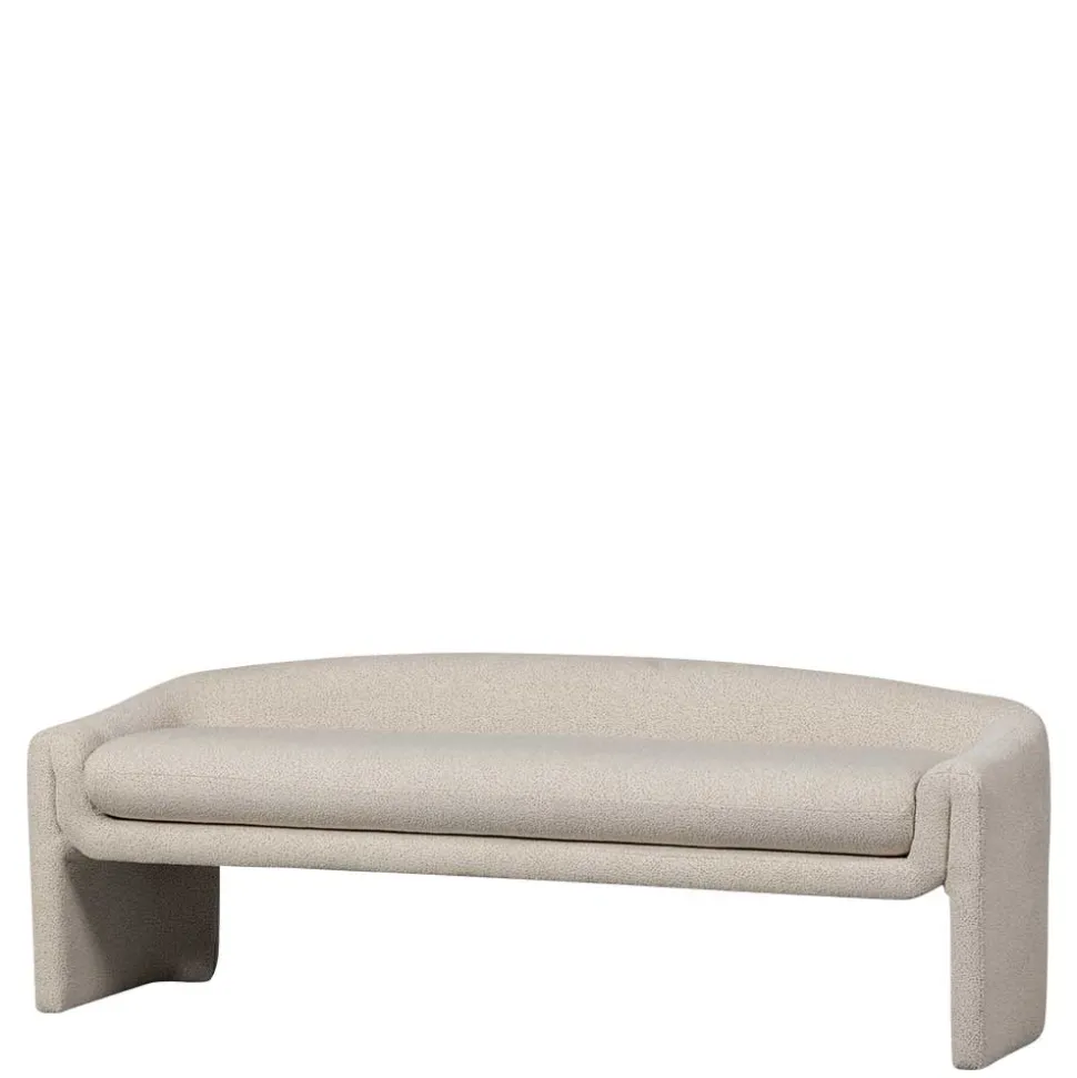 Skandi Polsterbank in Beige Strukturstoff - Greta