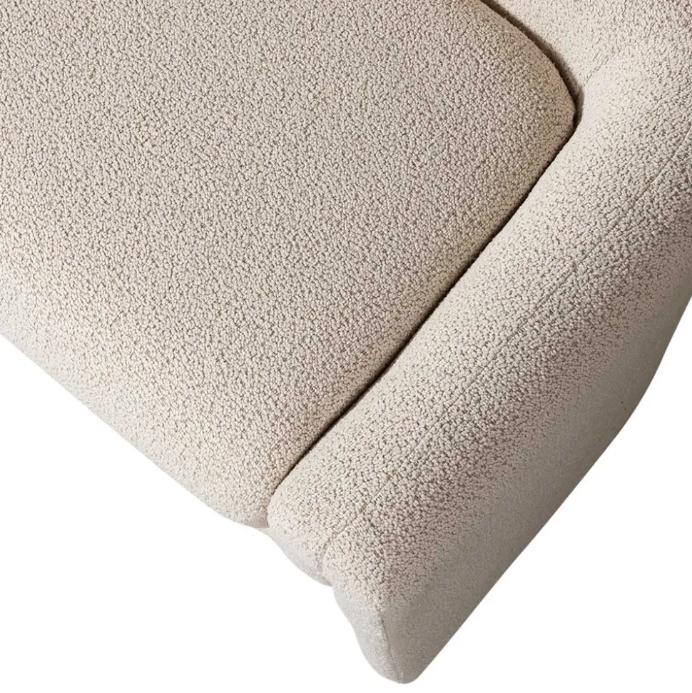 Skandi Polsterbank in Beige Strukturstoff - Greta
