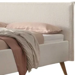 Skandi Polsterbett in Creme Boucle - Jandaria