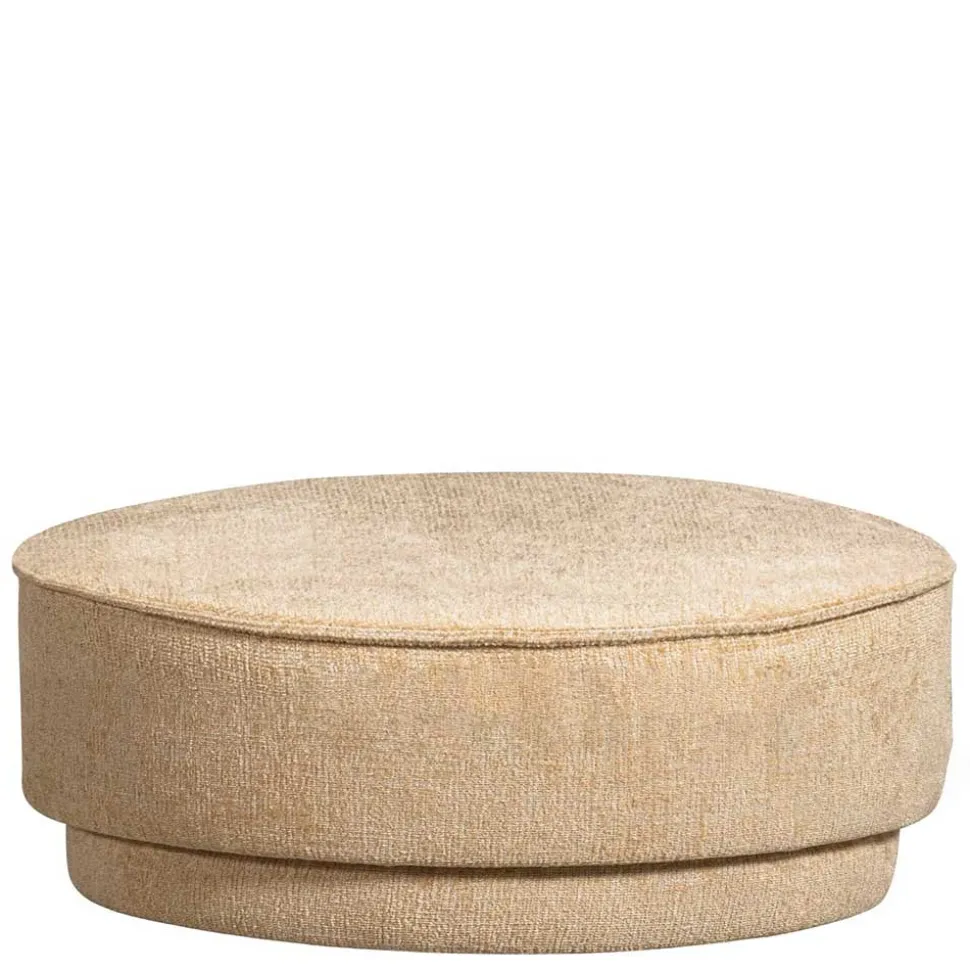 Skandi Polsterhocker in Champagner - Fakoa