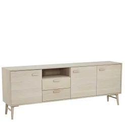 Skandi Sideboard in Eiche Weiß - Lametla
