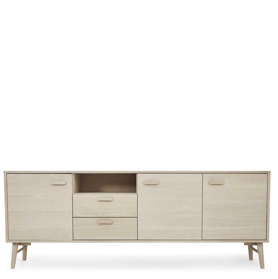 Skandi Sideboard in Eiche Weiß - Lametla