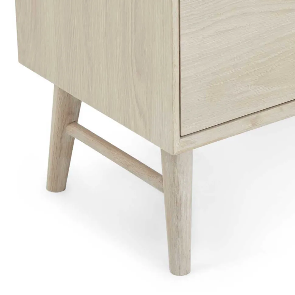 Skandi Sideboard in Eiche Weiß - Lametla
