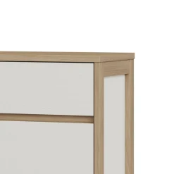 Skandi Sideboard in Weiß und Eiche Dekor - Ovidio