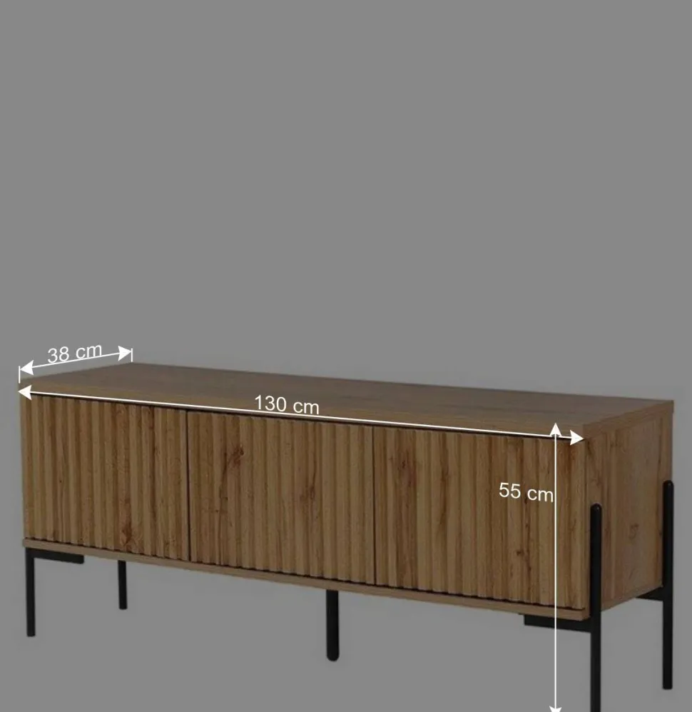 Skandi TV Board 130 cm breit - Elastian