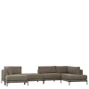 Sofa aus Modulen in Taupe Stoff - Birte