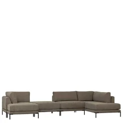 Sofa aus Modulen in Taupe Stoff - Birte