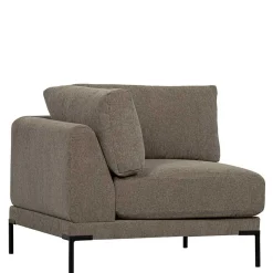Sofa aus Modulen in Taupe Stoff - Birte