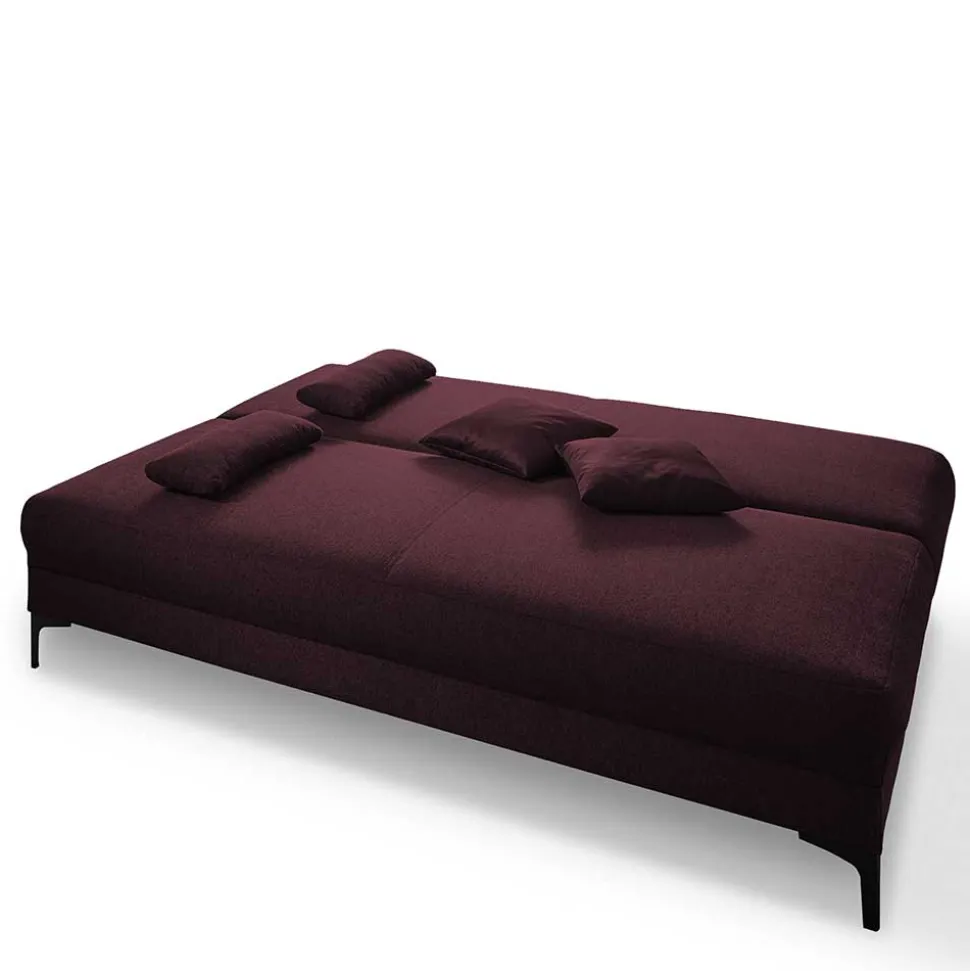 Sofa mit Bettfunktion in dunklem Lila - Ninjos