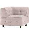Sofamodul Ecke aus Chenillegewebe in Mauve - Muldivian