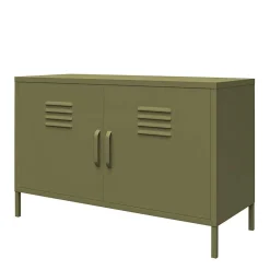 Spind Design Metallkommode in Oliv Grün - Austral
