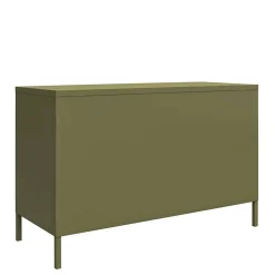Spind Design Metallkommode in Oliv Grün - Austral