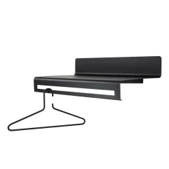 Stahl Hängegarderobe in Schwarz - Ampollino