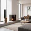 Stahl Kaminholz Regal in Schwarz - Malivio