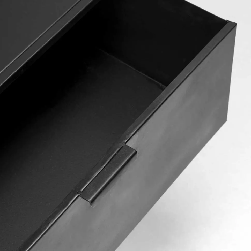 Stahl Regal ohne Rückwand in Schwarz - Magde