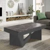 Staufach Couchtisch in Schwarzgrau & Dunkelgrau - Cadruna