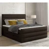 Stauraum Boxspringbett in Braun Stoff - Birt