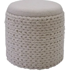 Stauraum Hocker in Cremeweiß - Jakarto