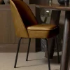 Stühle in Honig Gelb Samtstoff - Lagaska (2er Set)