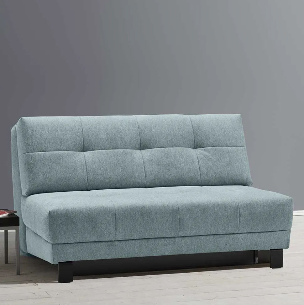 Stoff Bettcouch in Türkis - Enfino