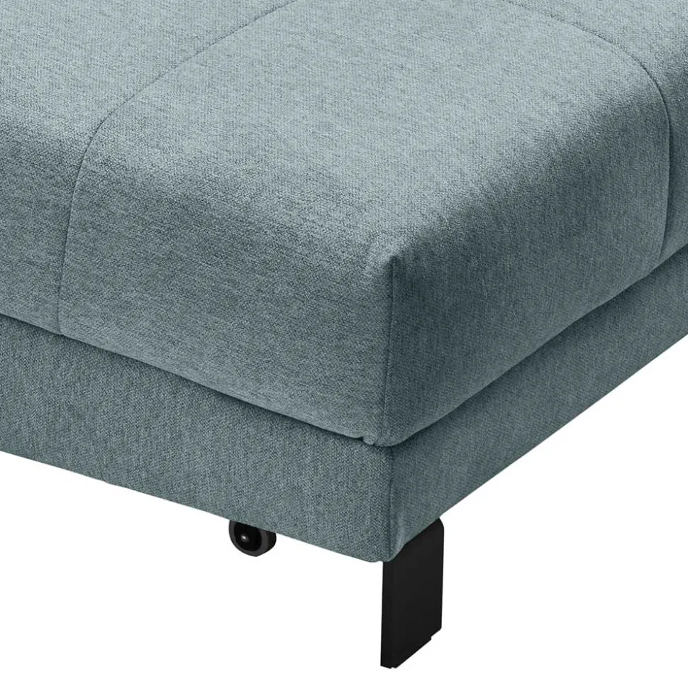 Stoff Bettcouch in Türkis - Enfino