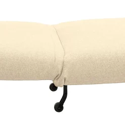 Stoff Schlafsessel in Beige und Schwarz - Setubal