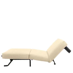 Stoff Schlafsessel in Beige und Schwarz - Setubal