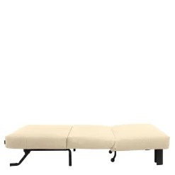 Stoff Schlafsessel in Beige und Schwarz - Setubal