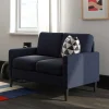 Stoffcouch in Dunkelblau - Normandie