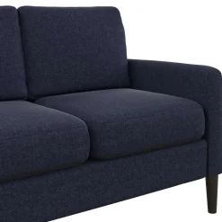 Stoffcouch in Dunkelblau - Normandie