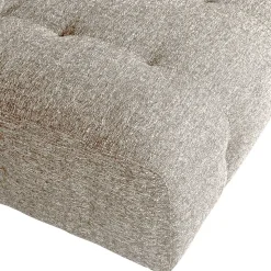 Stoff-Modulcouch Element in Hellgrau meliert - Yoleans