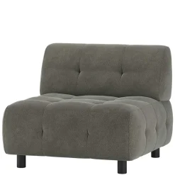 Stoff-Modul-Couch Element in Blassgrün - Niridena