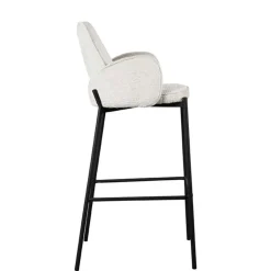 Struktursamt Barstuhl mit 78 cm Sitzhöhe - Lasmus (2er Set)