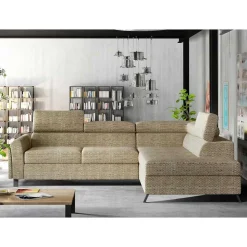 Strukturstoff Polsterecke in Beige - Jimis