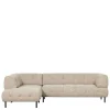 Strukturstoff Sofaecke in Beigegrau - Pantras