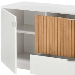 Stylisches TV Board in Weiß - Miloris