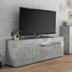 Stylisches TV Element in Dekor Beton - Emalika