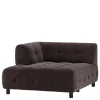 System-Couch - Ecke links in Graubraun - Shinin