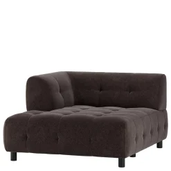 System-Couch - Ecke links in Graubraun - Shinin