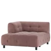 Systemcouch Ecke links in Mauve Stoff - Charin