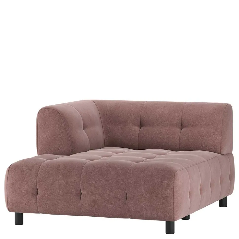 Systemcouch Ecke links in Mauve Stoff - Charin
