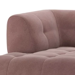 Systemcouch Ecke links in Mauve Stoff - Charin