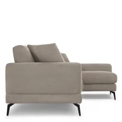 Taschenfederkern Eckcouch in Beige - Kosmyna