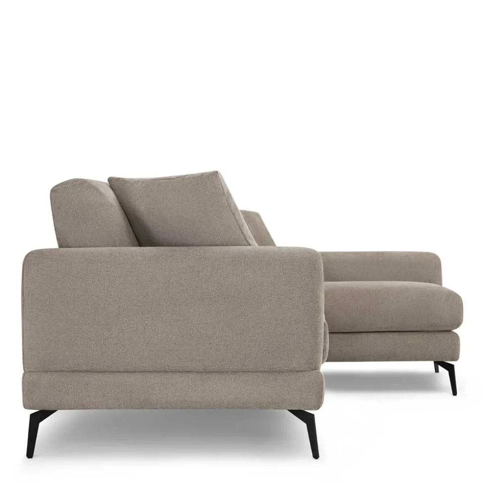 Taschenfederkern Eckcouch in Beige - Kosmyna