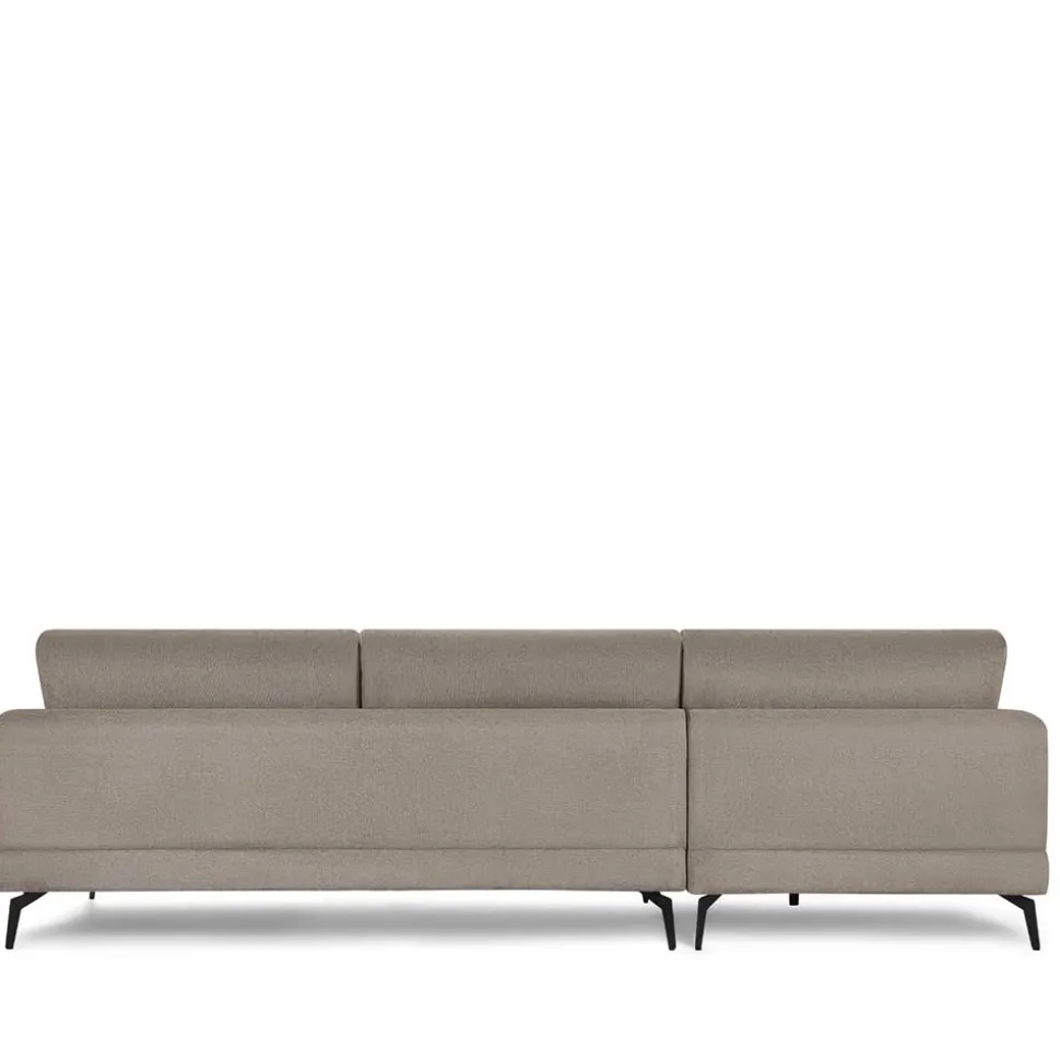 Taschenfederkern Eckcouch in Beige - Kosmyna
