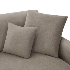 Taschenfederkern Eckcouch in Beige - Kosmyna