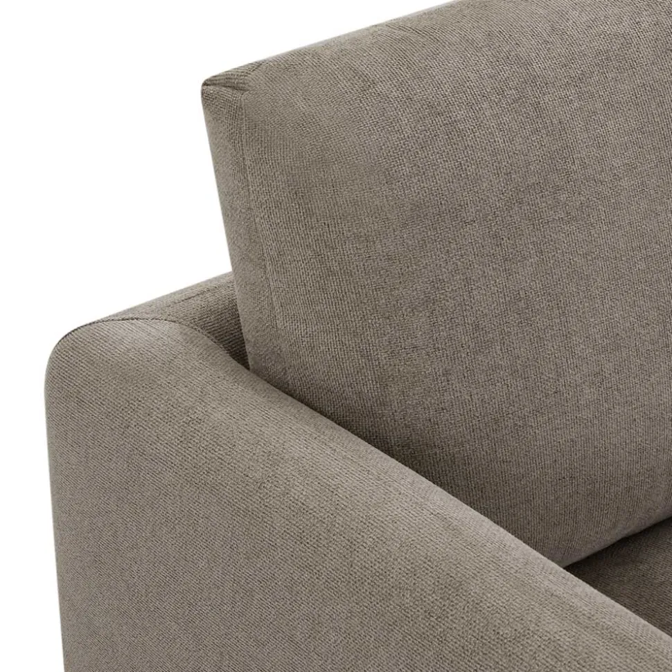 Taschenfederkern Eckcouch in Beige - Kosmyna