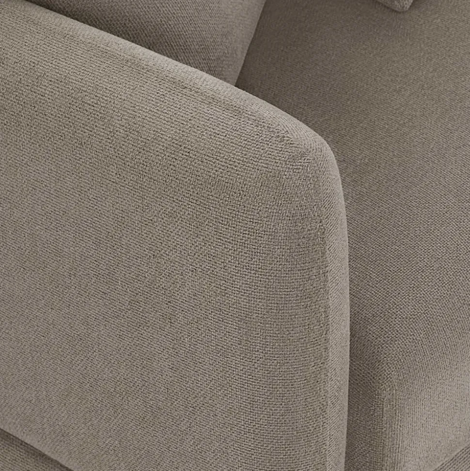 Taschenfederkern Eckcouch in Beige - Kosmyna