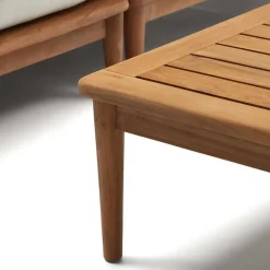 Teak Lounge mit Couchtisch Set - Palm (vierteilig)