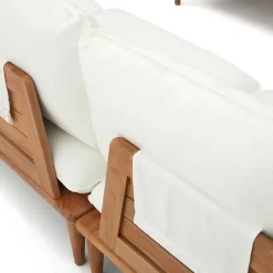 Teak Lounge mit Couchtisch Set - Palm (vierteilig)